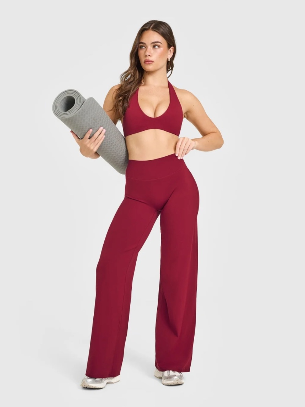 Oner Active Softmotion Straight Leg Pants Size Medium Long Red Activewear NWT(B)